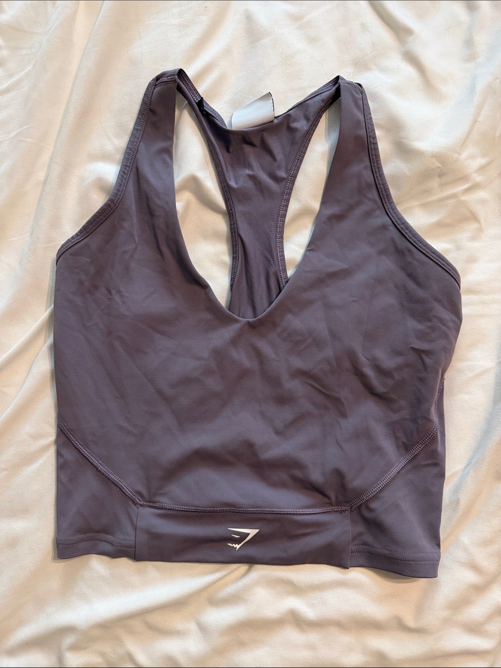 Gymshark Women’s Deep Plum Racerback Crop Top
